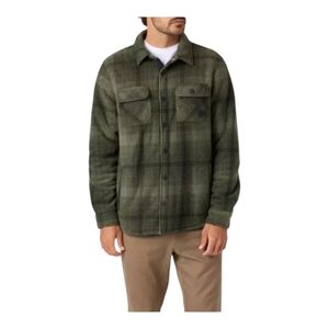 Voyager Arrowhead Men's Green Plaid Fleece Jacket